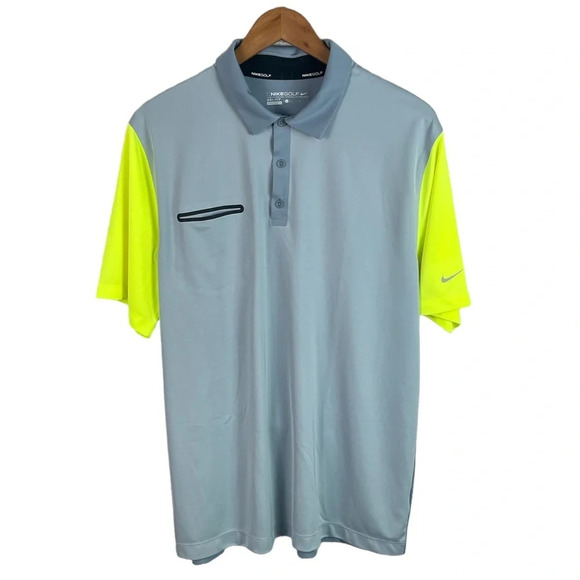 PO274 Mens Nike Golf Dri Fit Athletic Performance Training Polo Shirt L - Picture 1 of 5